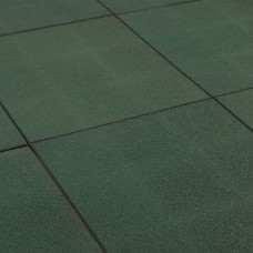 Rubbertegel 50x50x2,5 cm Groen Rubbertegel 50x50x2,5 cm Groen